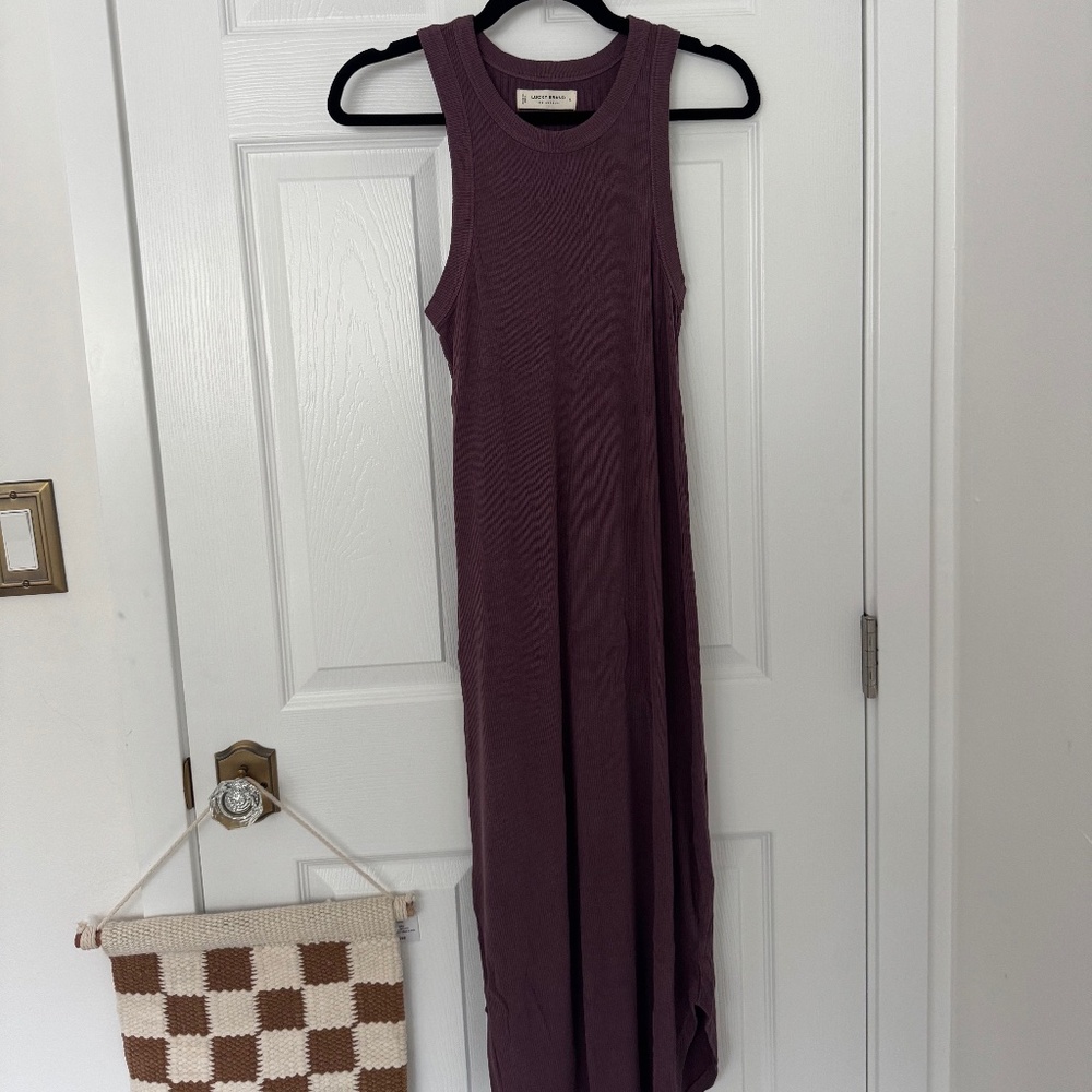 Lucky Brand hick neck body con ribbed dress